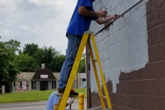 Ben and Cal working on East side